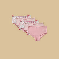 Pack of 5 - Heart Print Briefs