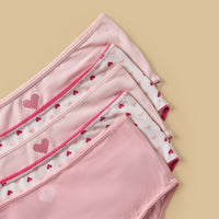 Pack of 5 - Heart Print Briefs