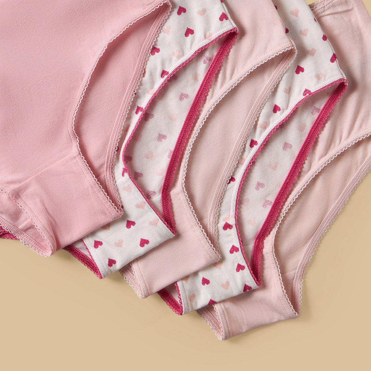 Pack of 5 - Heart Print Briefs