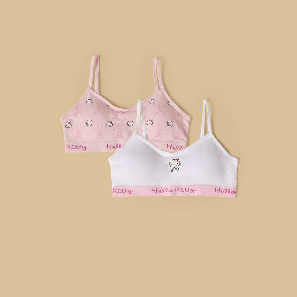 Pack of 2 - Hello Kitty Print Padded Bra