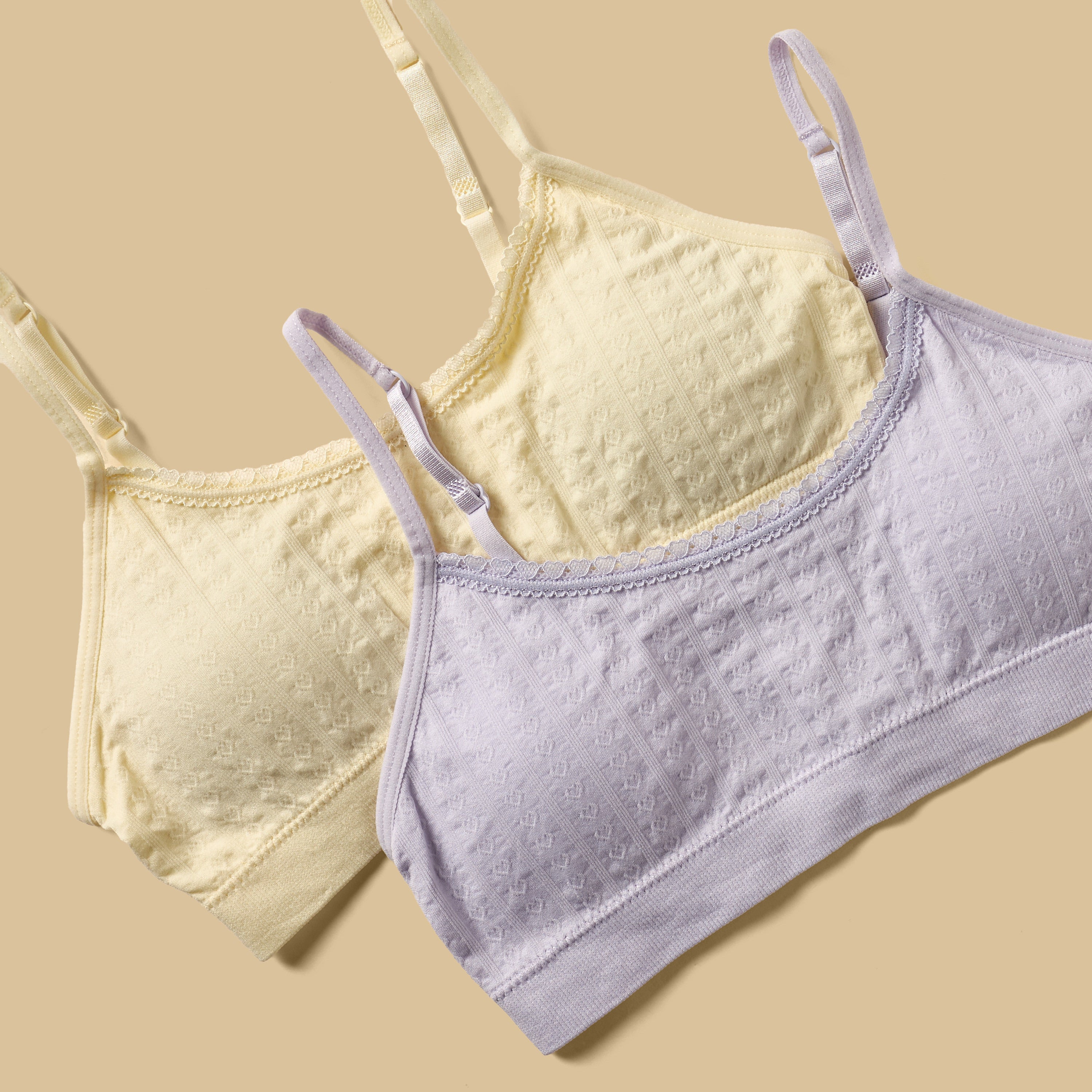 Pack of 2 - Jacquard Padded Trainer Bra