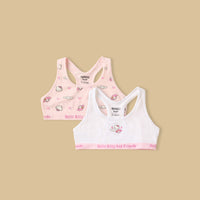 Pack of 2 - Hello Kitty and Friends Print Non-Padded Trainer Bra
