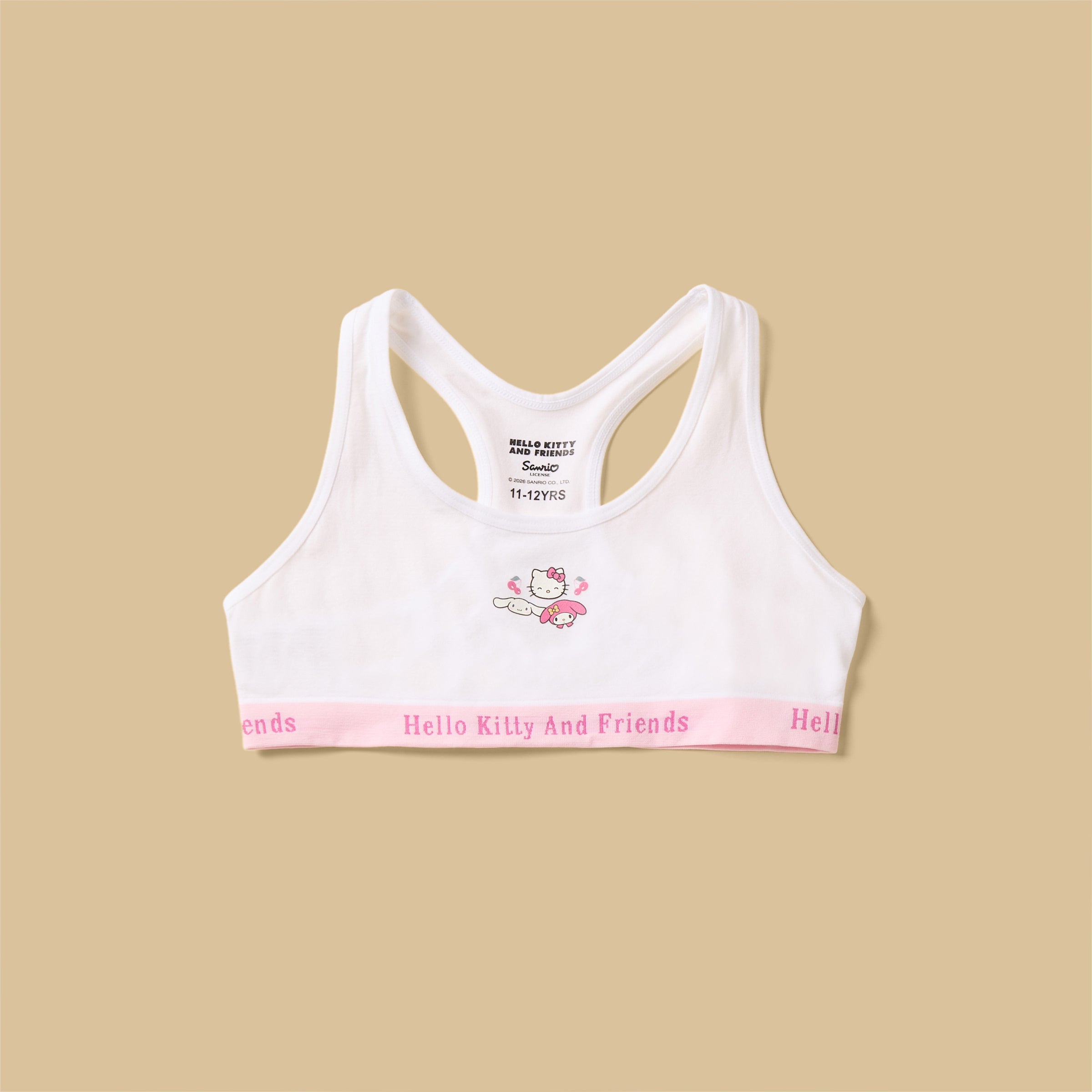 Pack of 2 - Hello Kitty and Friends Print Non-Padded Trainer Bra