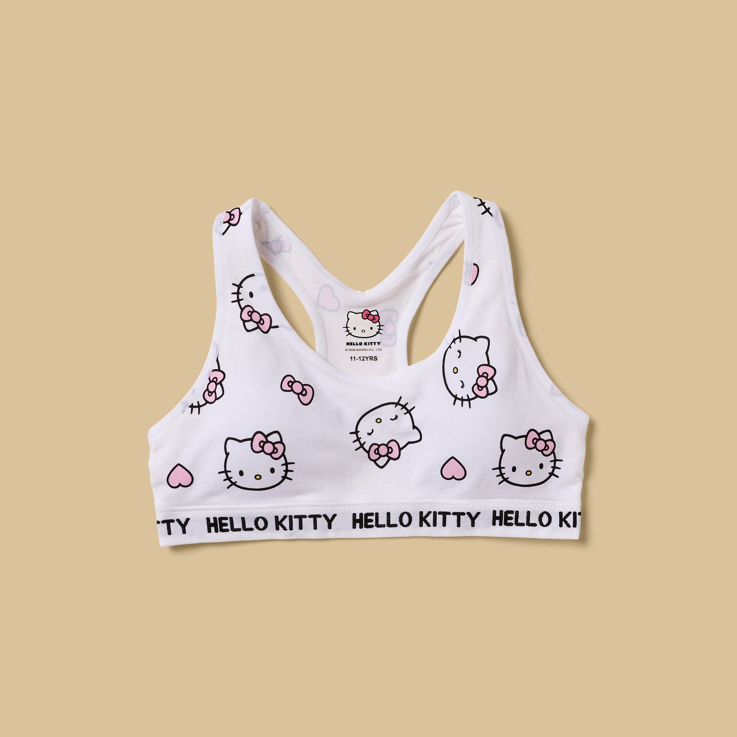 Pack of 2 - Hello Kitty Print Padded Trainer Bra