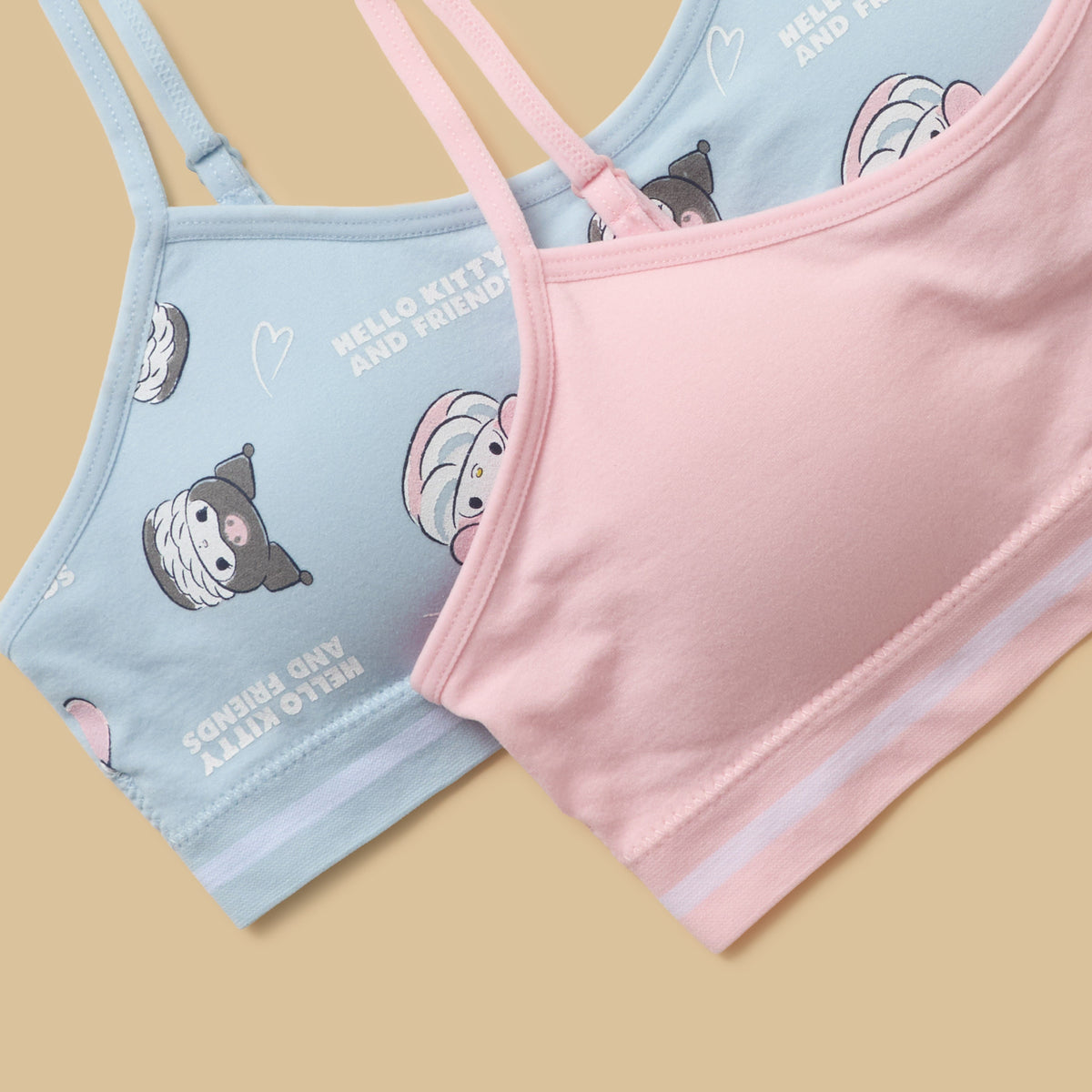 Pack of 2 - Hello Kitty and Friends Print Padded Training Bra