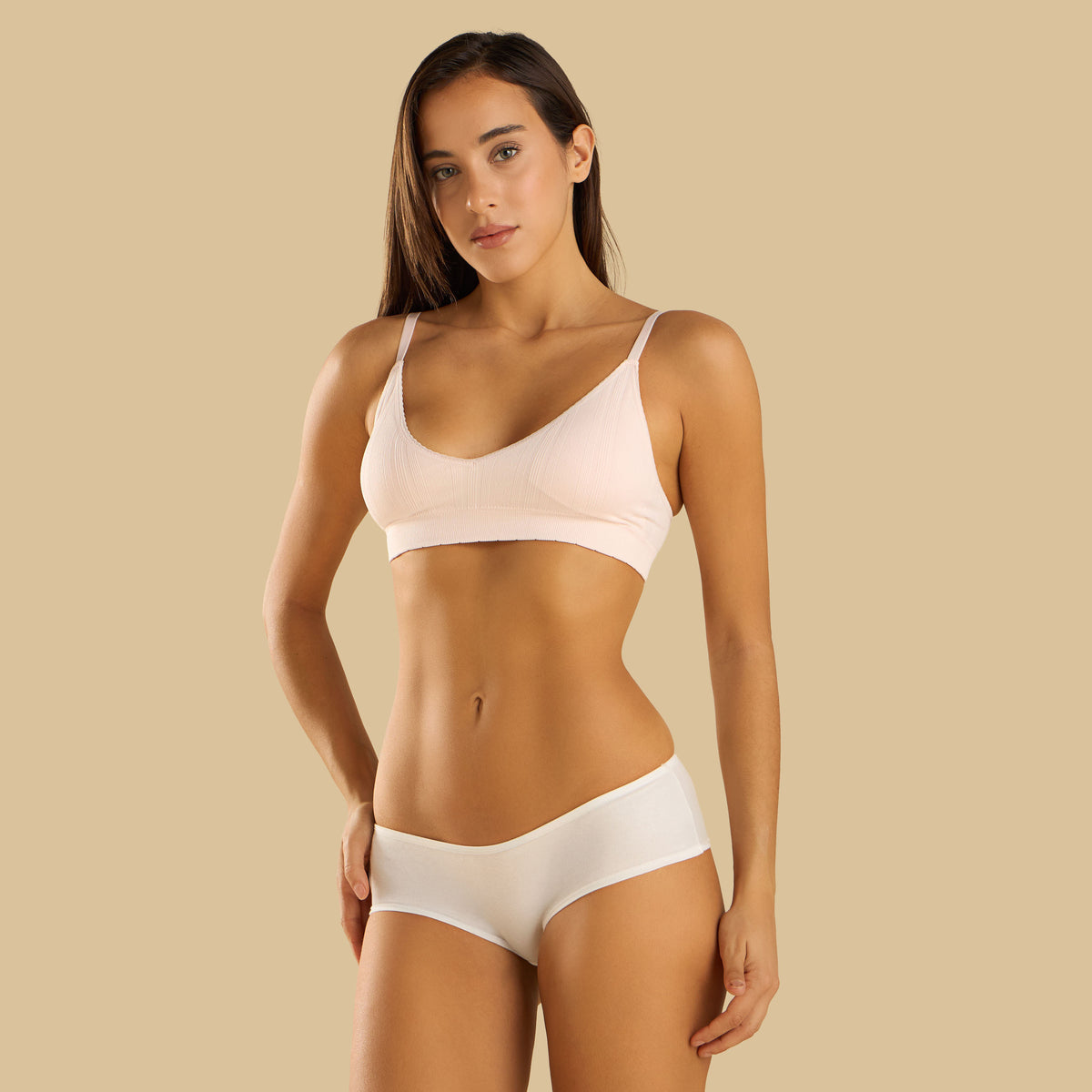 Ribbed Seamless Comfort Bra