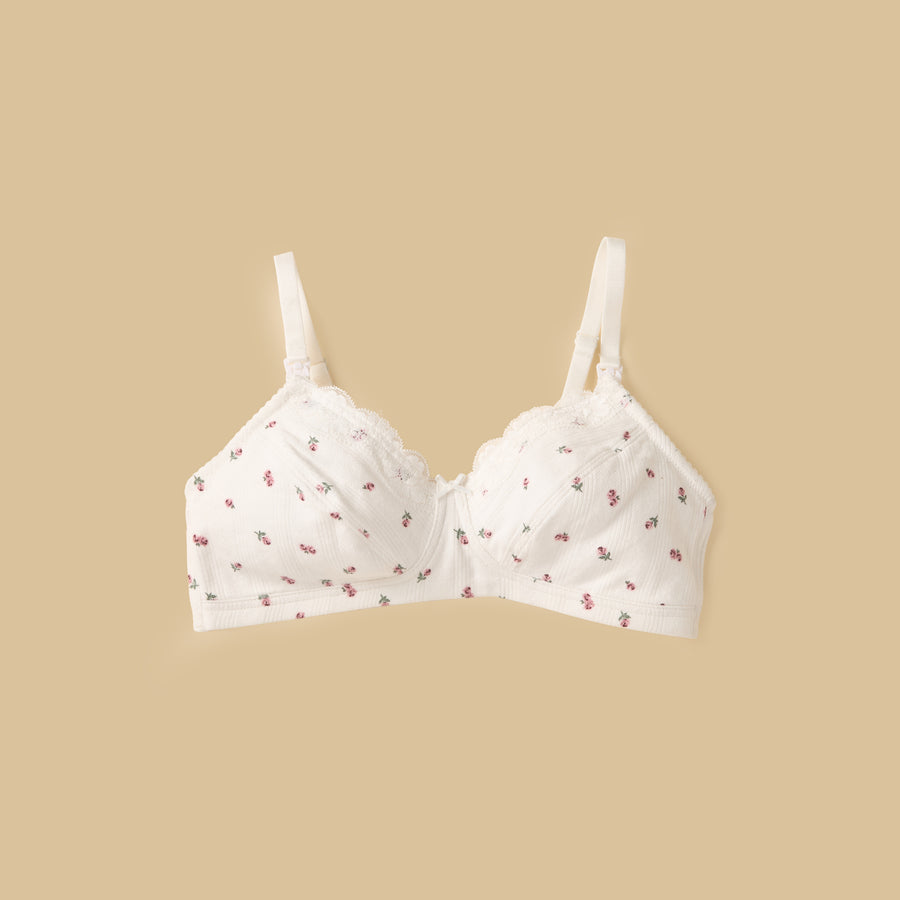 Floral Print Non Padded Maternity Bra