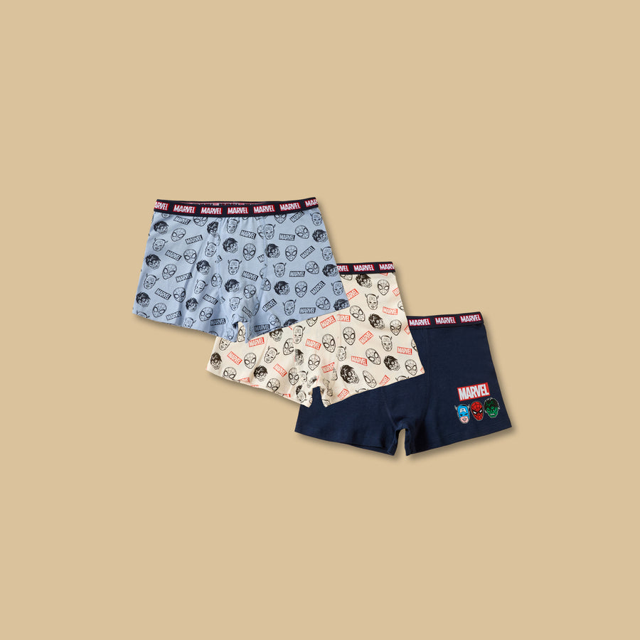 Pack of 3 - Marvel Print Trunks