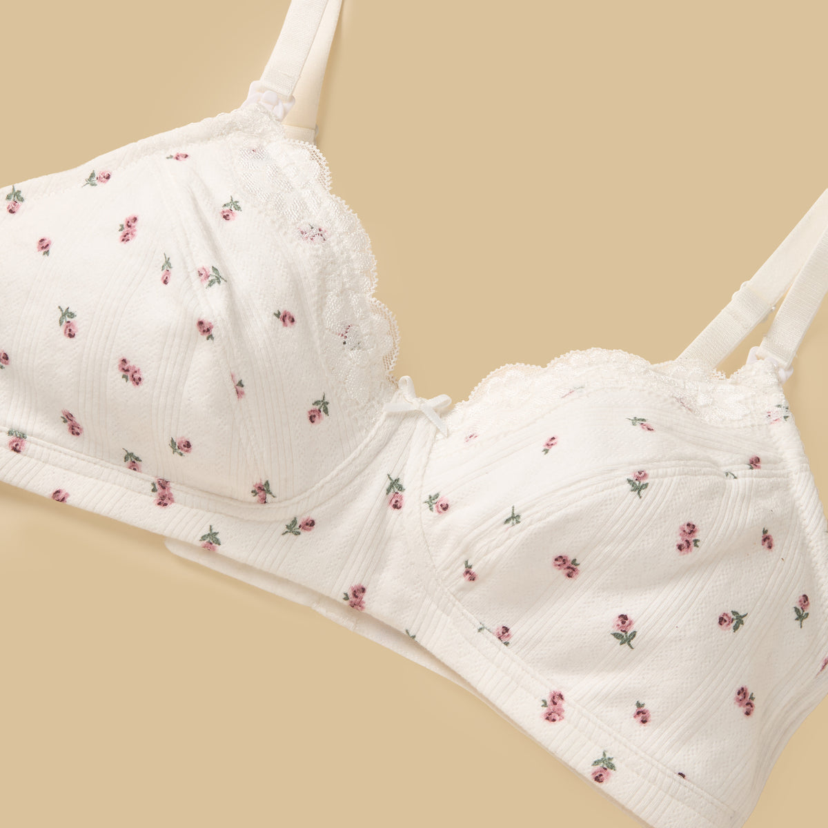 Floral Print Non Padded Maternity Bra