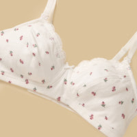 Floral Print Non Padded Maternity Bra