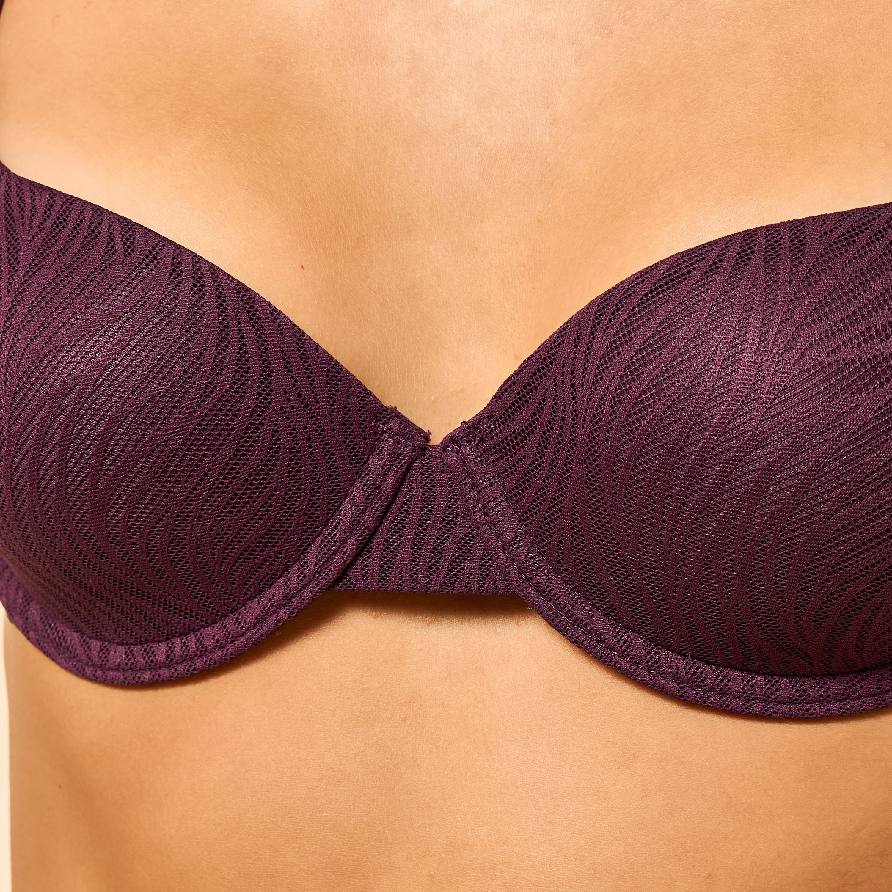 Pack of 2 - Textured Push-Up Wired Demi Bra