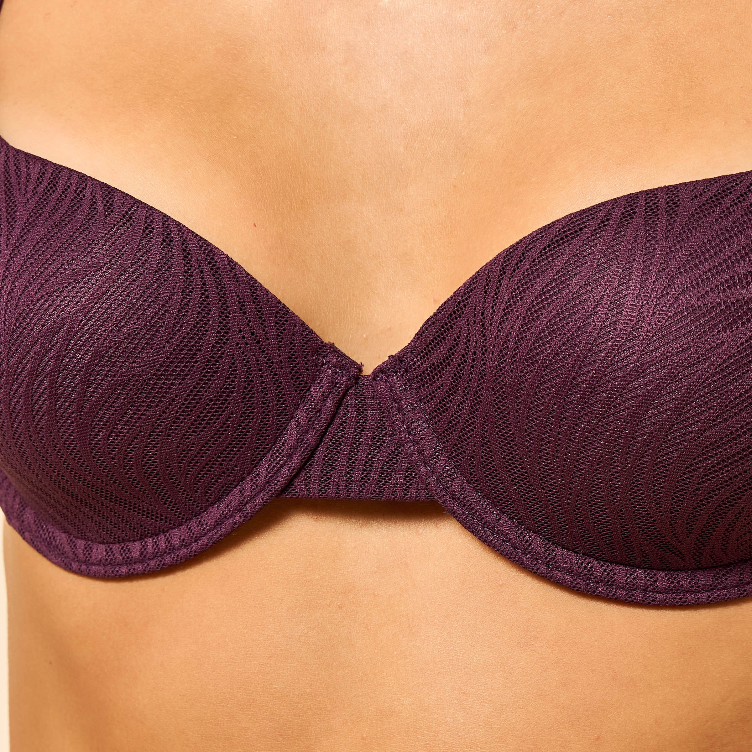 Pack of 2 - Textured Push-Up Wired Demi Bra