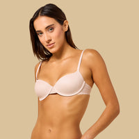 Pack of 2 - Textured Push-Up Wired Demi Bra