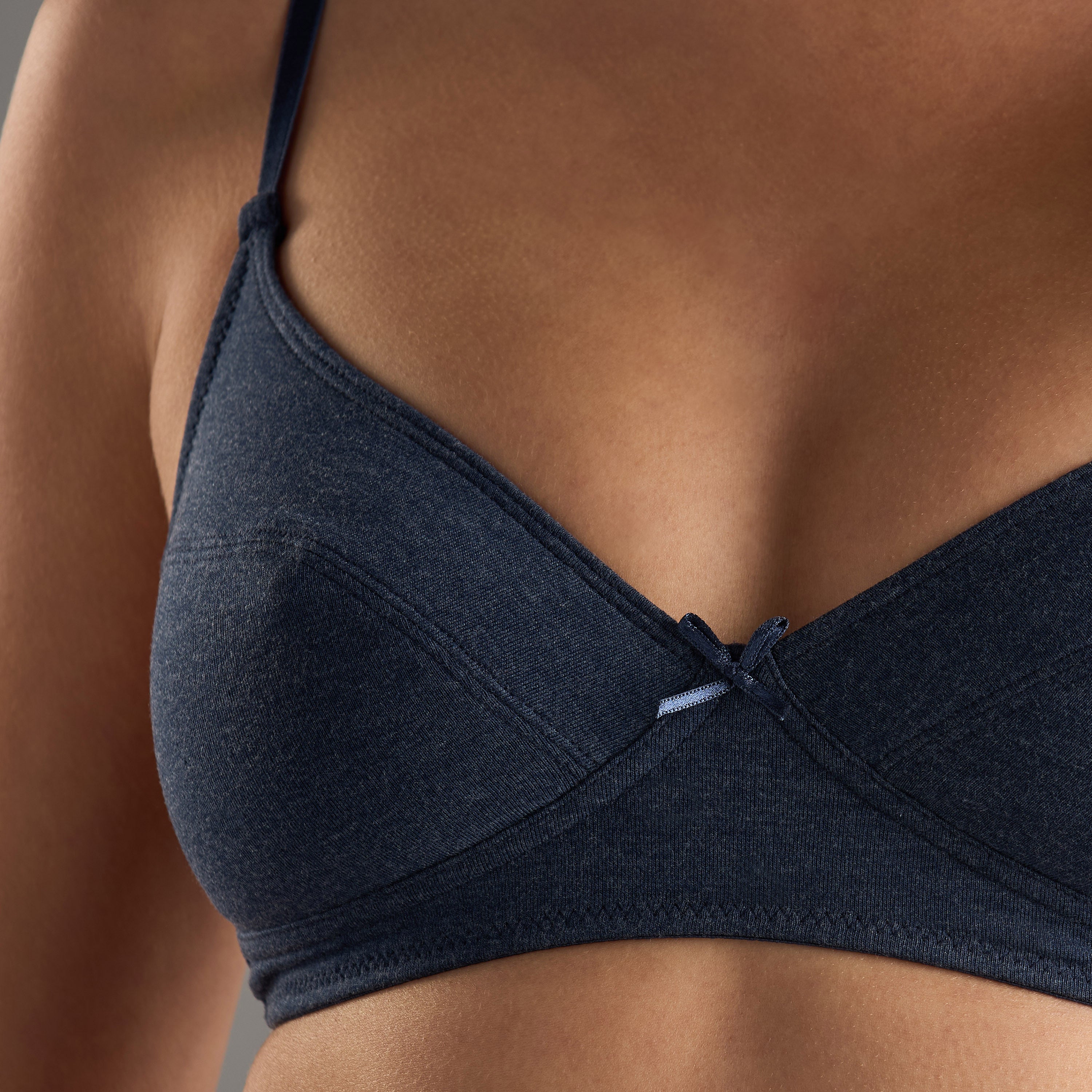 Pack of 2 - Plain Non Padded Bra