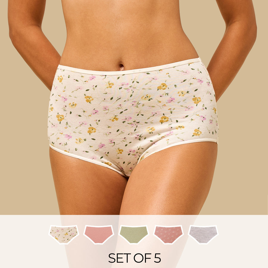 Pack of 5 - Assorted Full Briefs