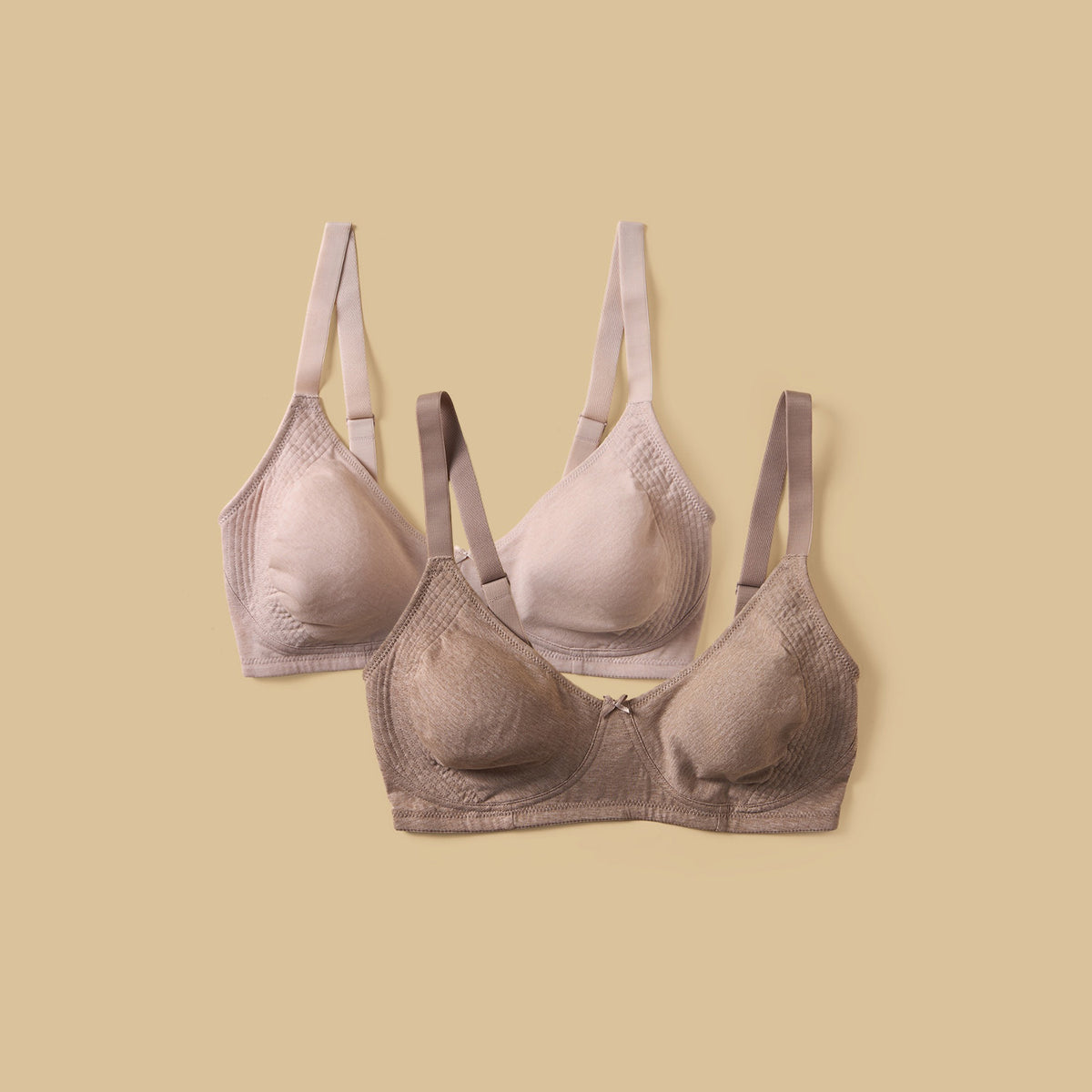 Pack of 2 - Plain Non-Padded Extended Bra