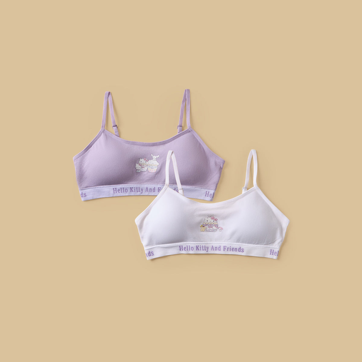 Pack of 2 - Hello Kitty Padded Trainer Bra