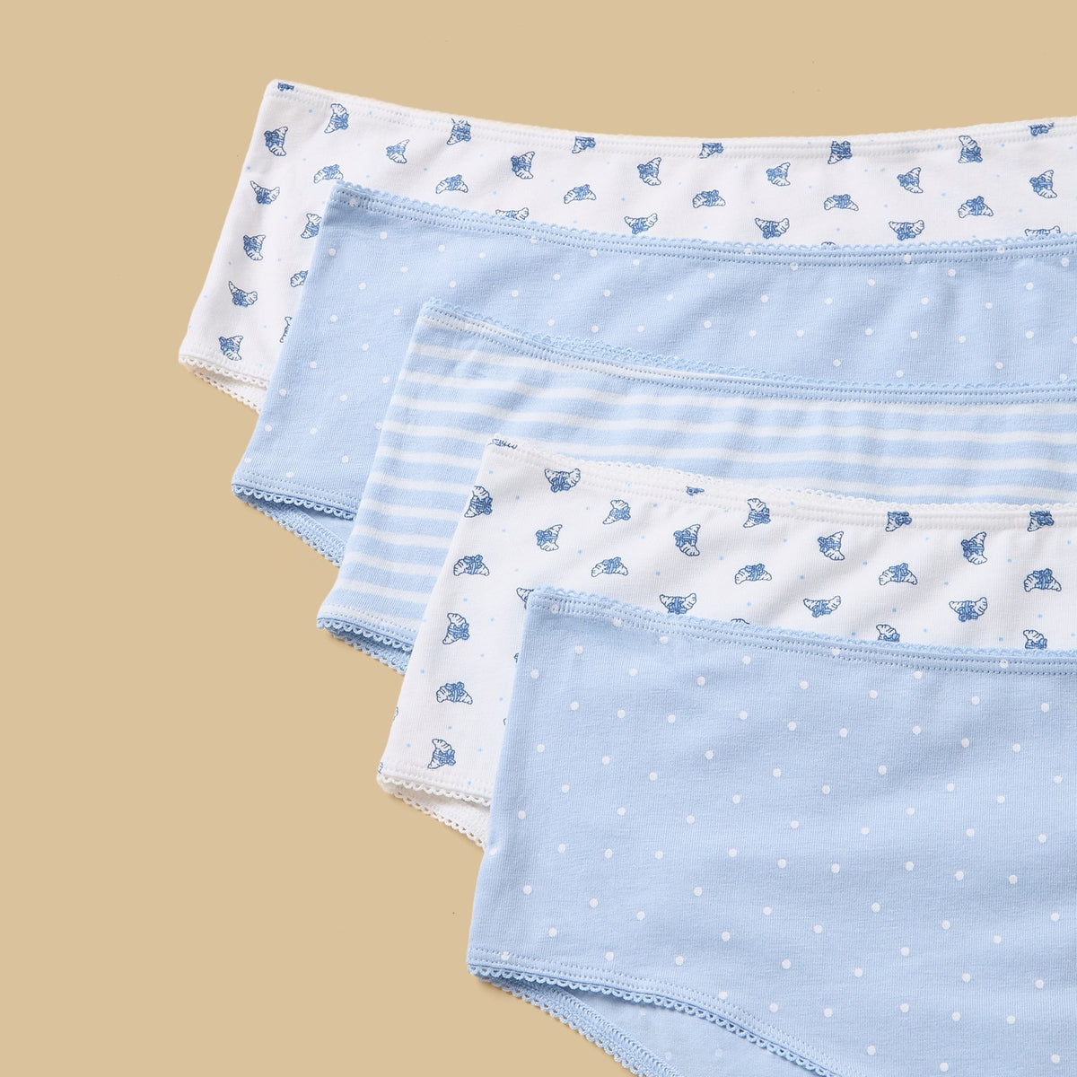 Pack of 5 - Assorted Print Briefs
