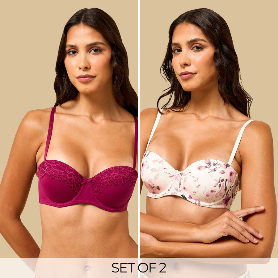 Pack of 2 - Assorted Balconette Bra