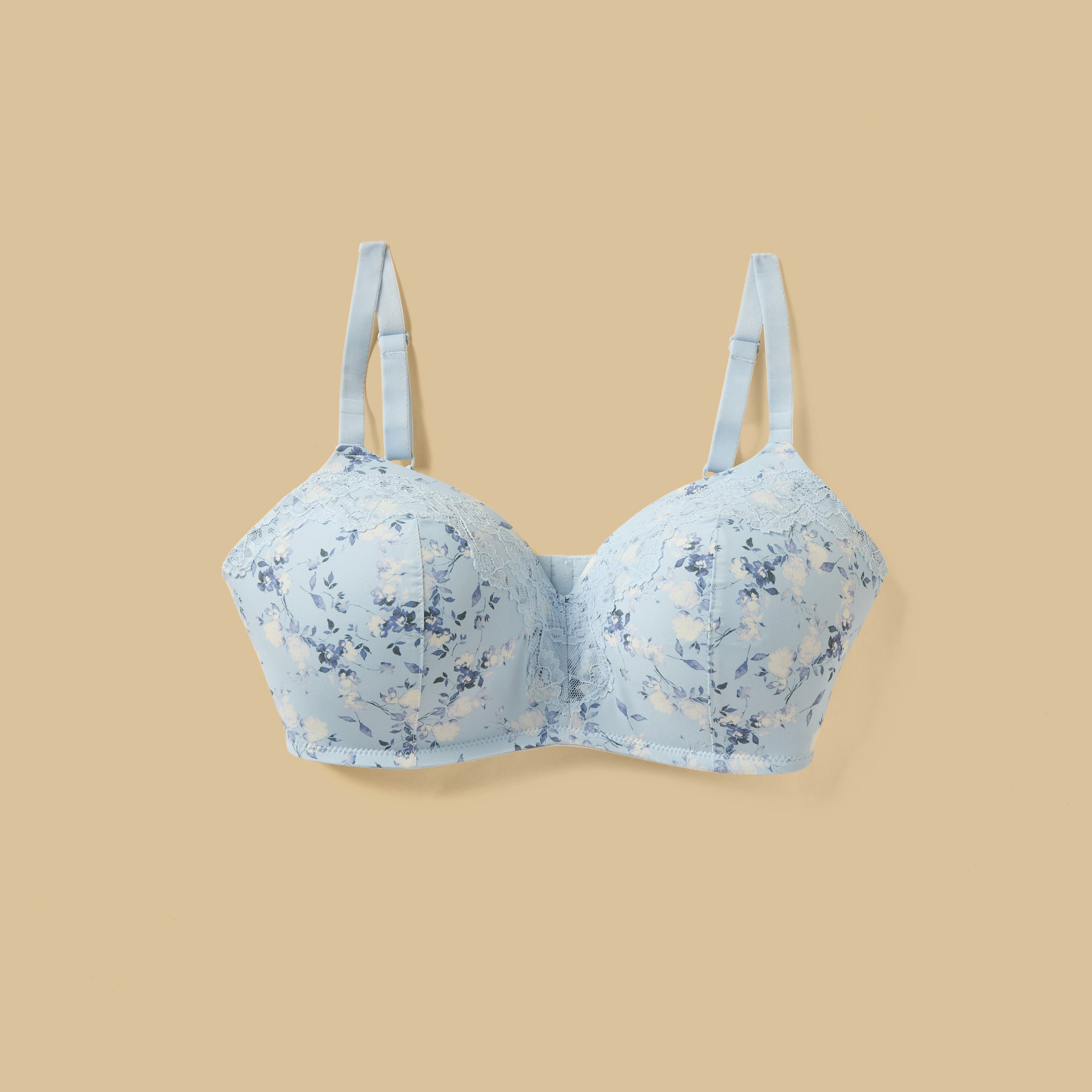 Floral Print Padded Non-Wired Bra