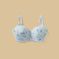 Floral Print Padded Non-Wired Bra