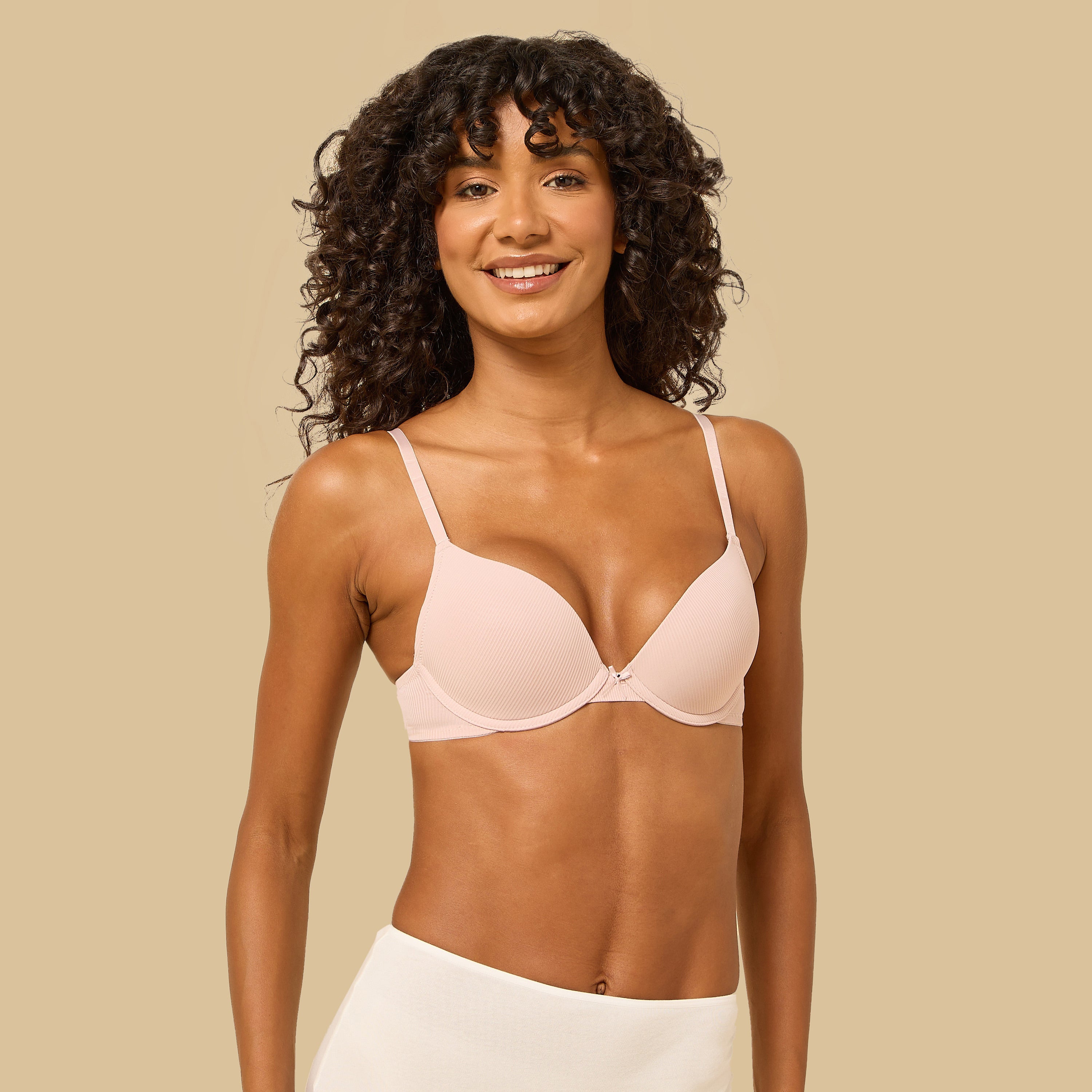 Pack of 2 - Ribbed Plunge Bra