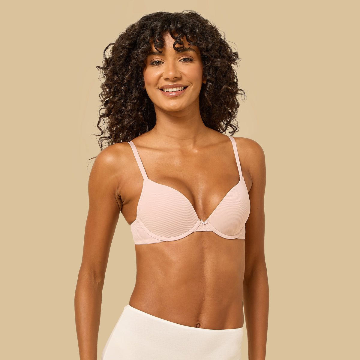 Pack of 2 - Ribbed Plunge Bra