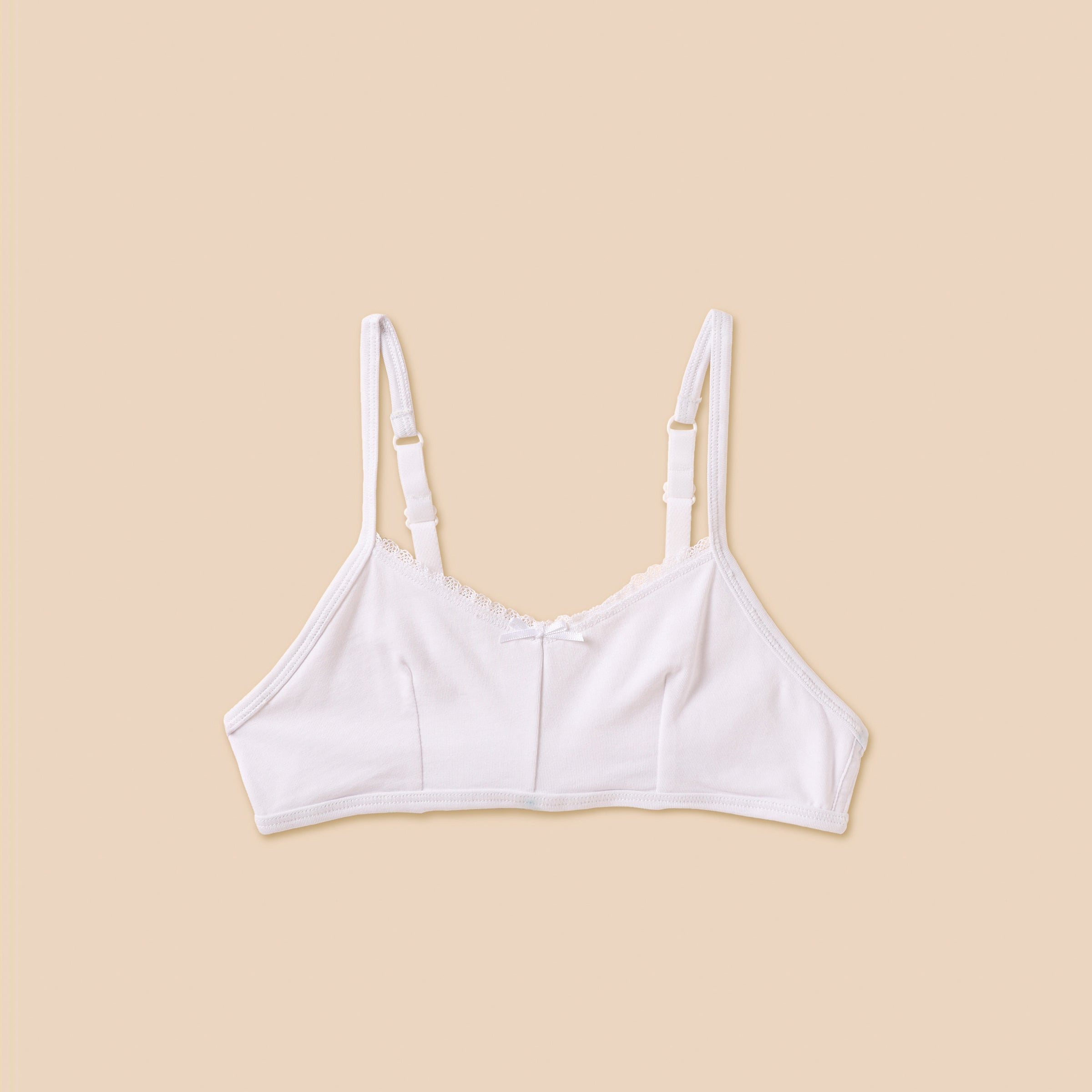 Pack of 2 - Plain Bra with Lace Trim