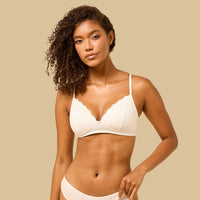 Pack of 2 - Lace Insert Padded A-frame Bra