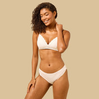 Pack of 2 - Lace Insert Padded A-frame Bra