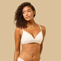 Pack of 2 - Lace Insert Padded A-frame Bra