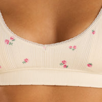 Floral Print Non-Wired Bra