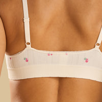 Floral Print Non-Wired Bra