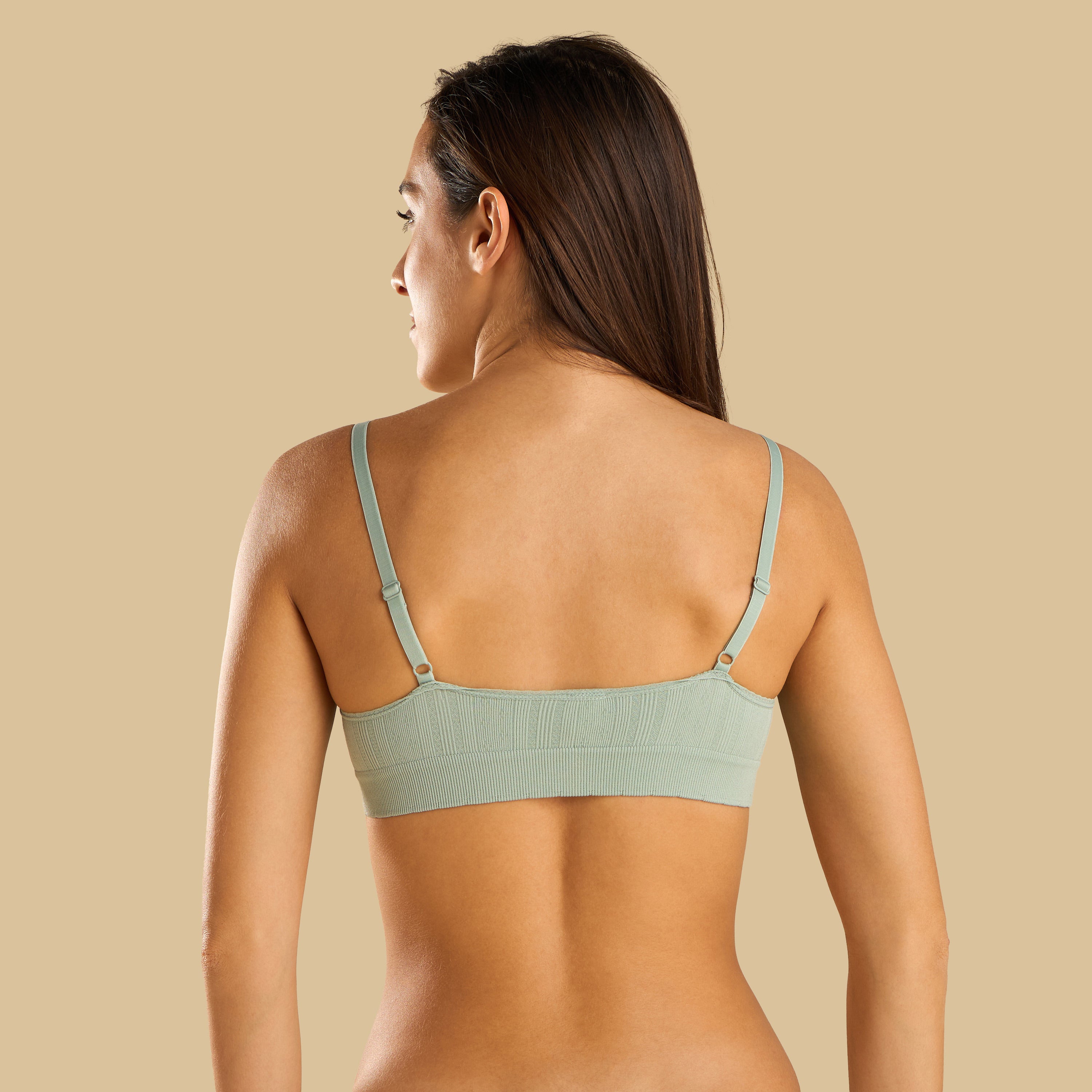 Ribbed Seamless Bra