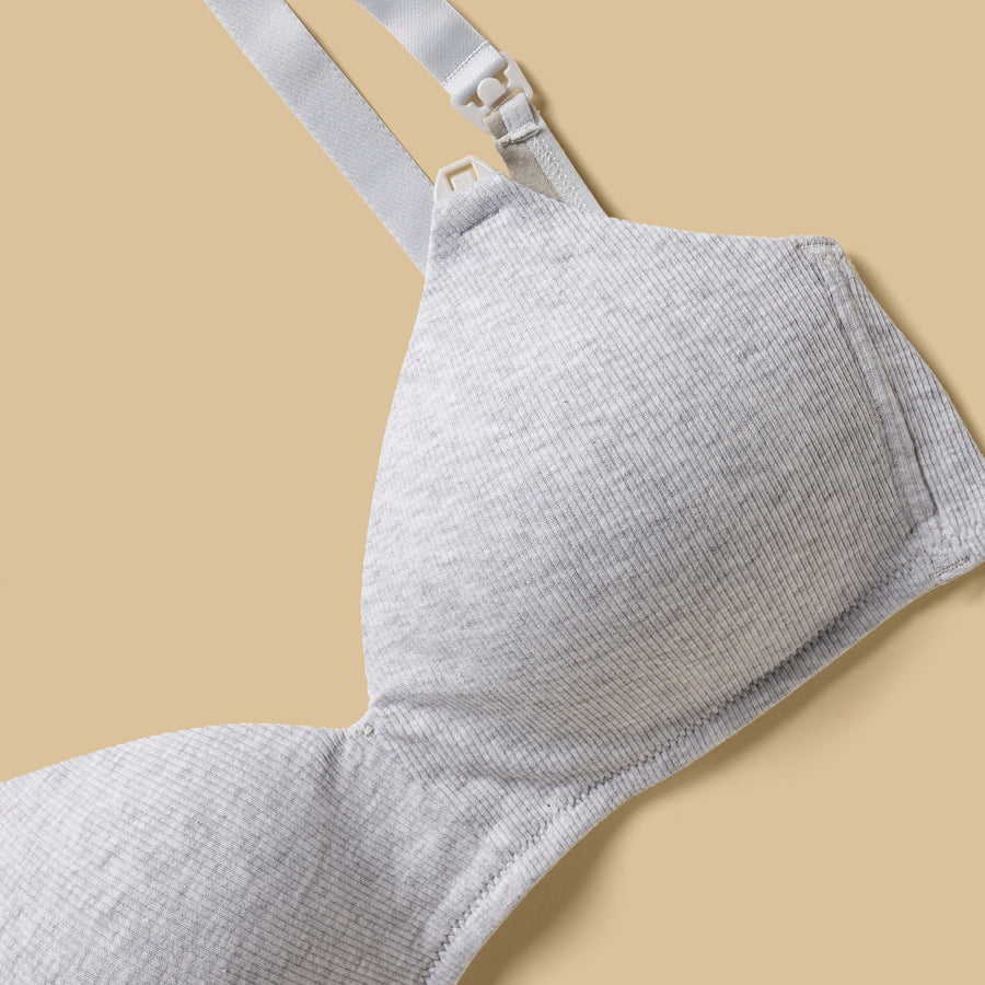Ribbed Padded Nursing Bra
