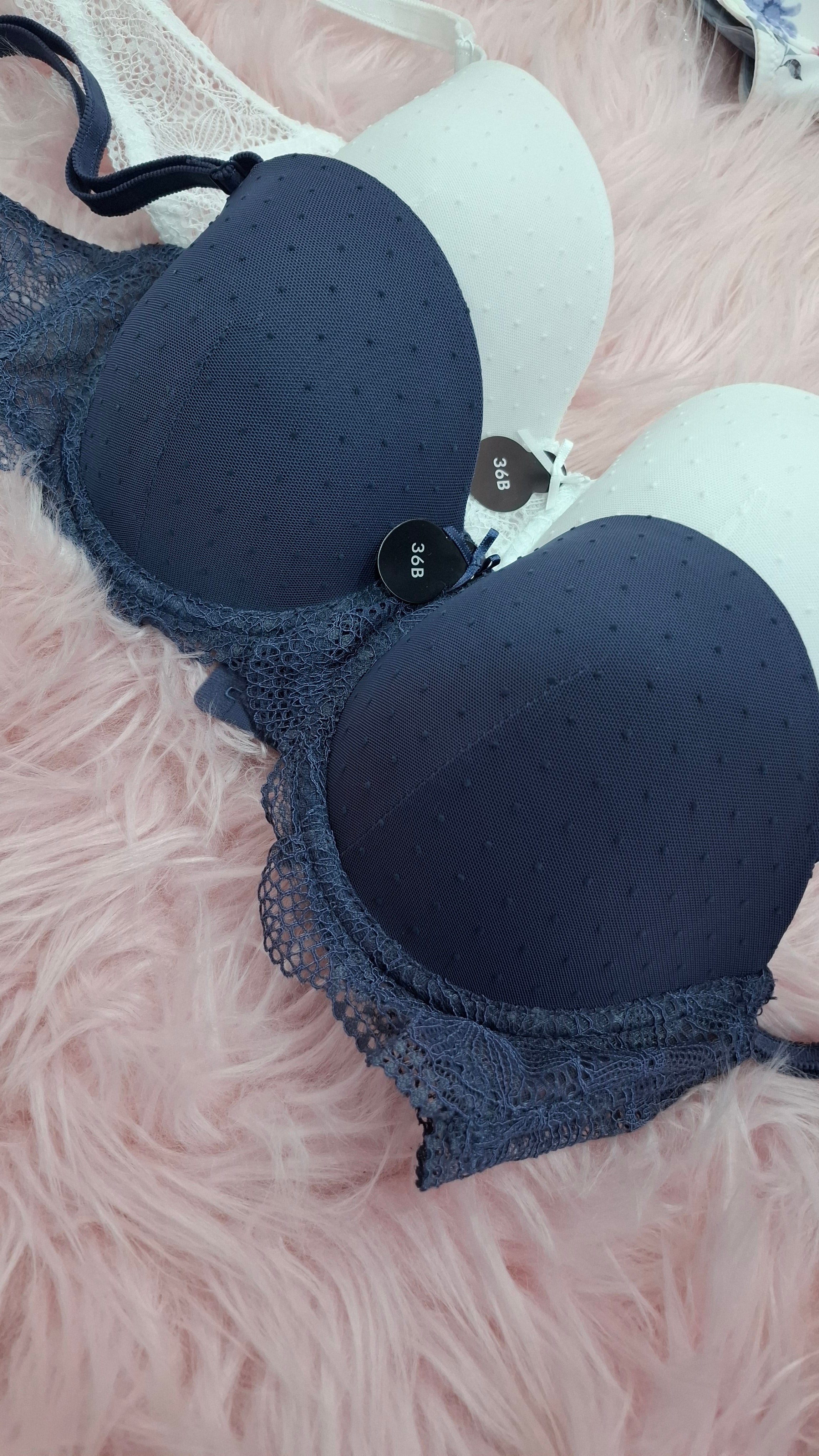 Pack of 2 - Textured Balconette Bra