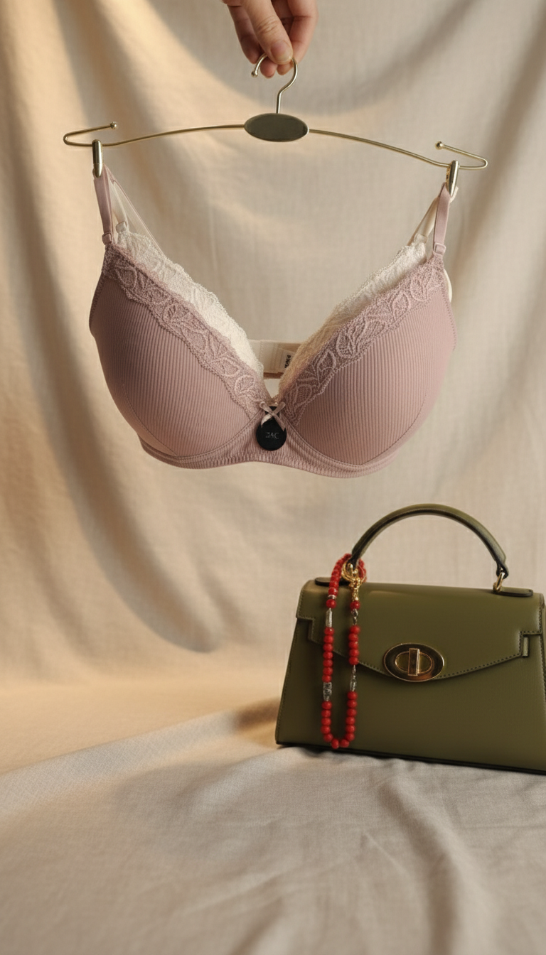 Pack of 2 - Ribbed Padded A-Frame Bra