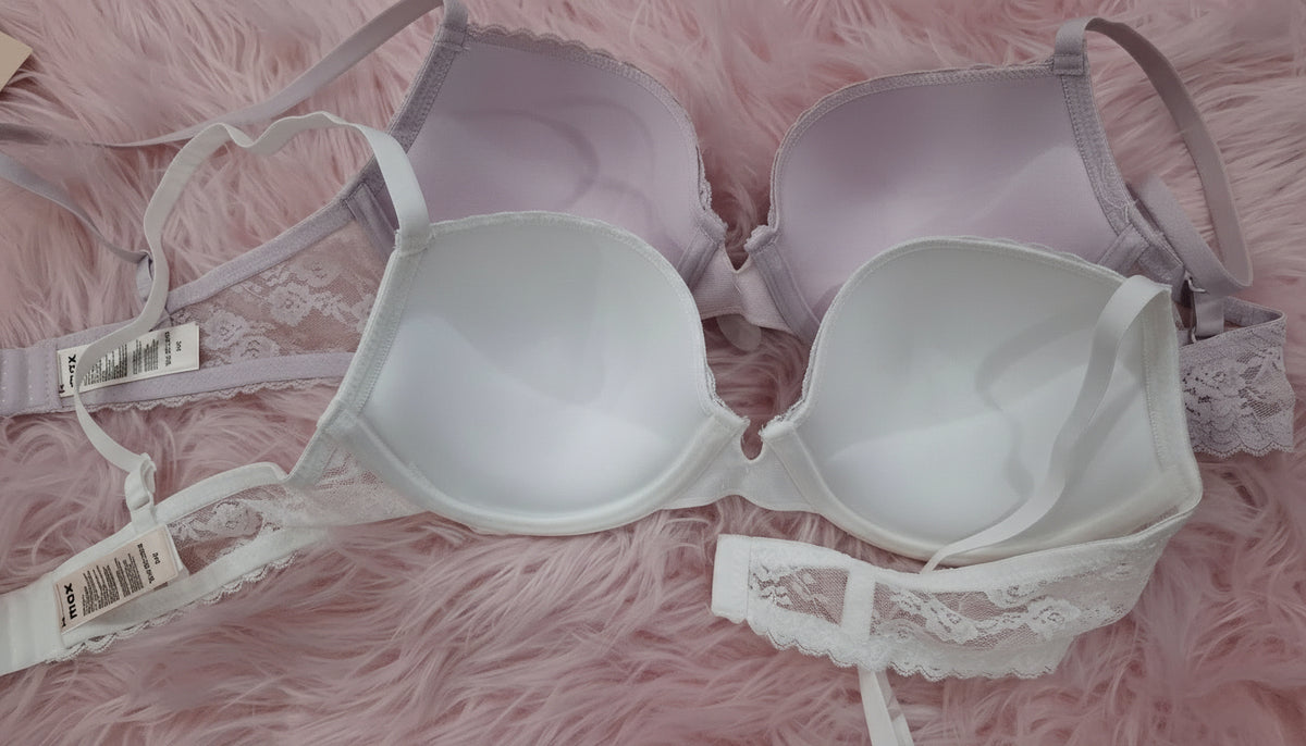 Lace Wired Demi Bra White