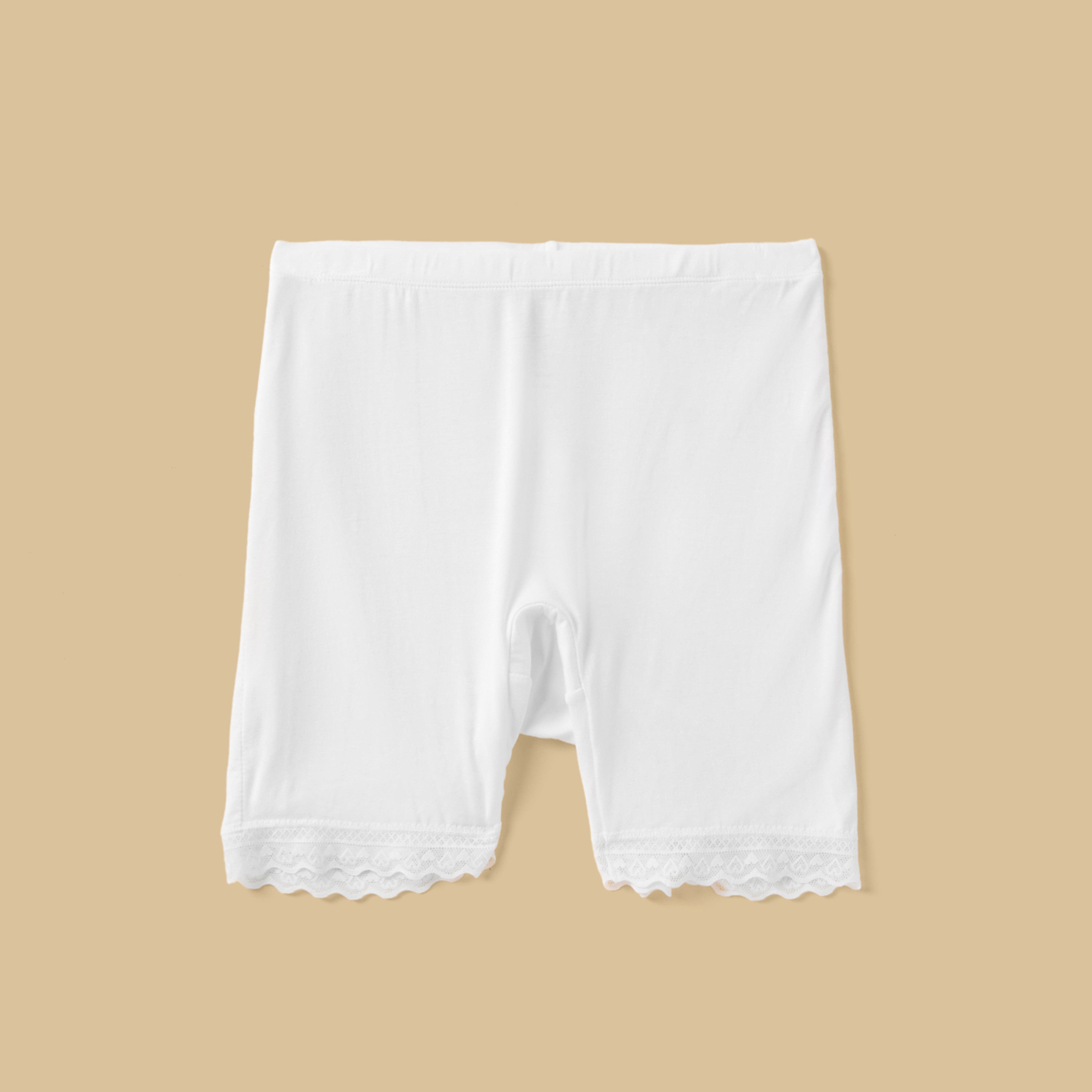 Pack of 2 - Lace Trim Short Leggings