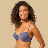 Pack of 2 Lace Trim Demi Bra