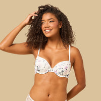 Pack of 2 Lace Trim Demi Bra