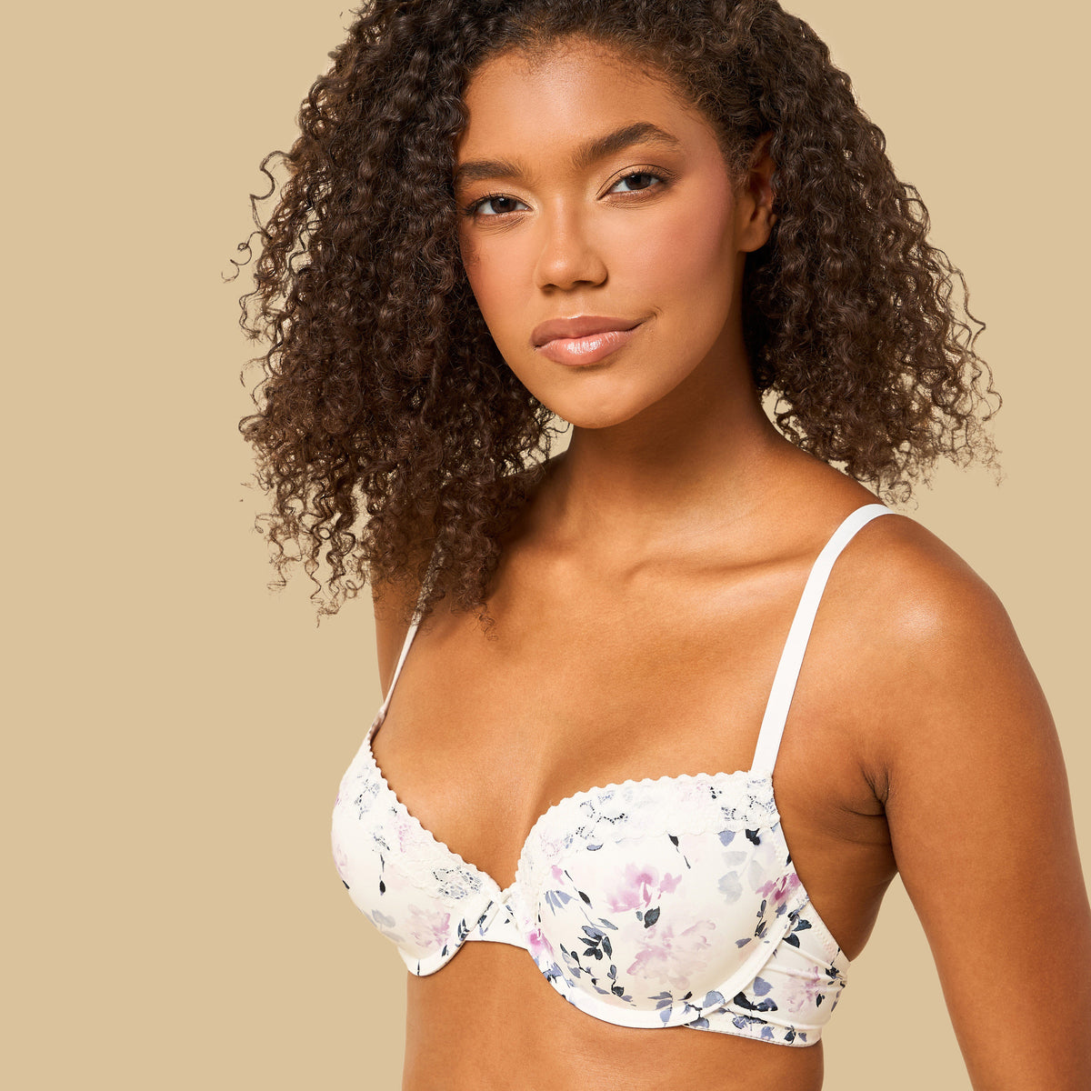 Pack of 2 Lace Trim Demi Bra