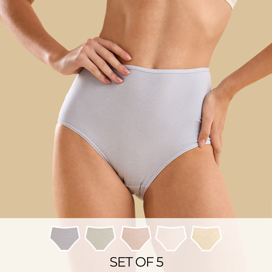 Pack of 5 - Plain Full Briefs