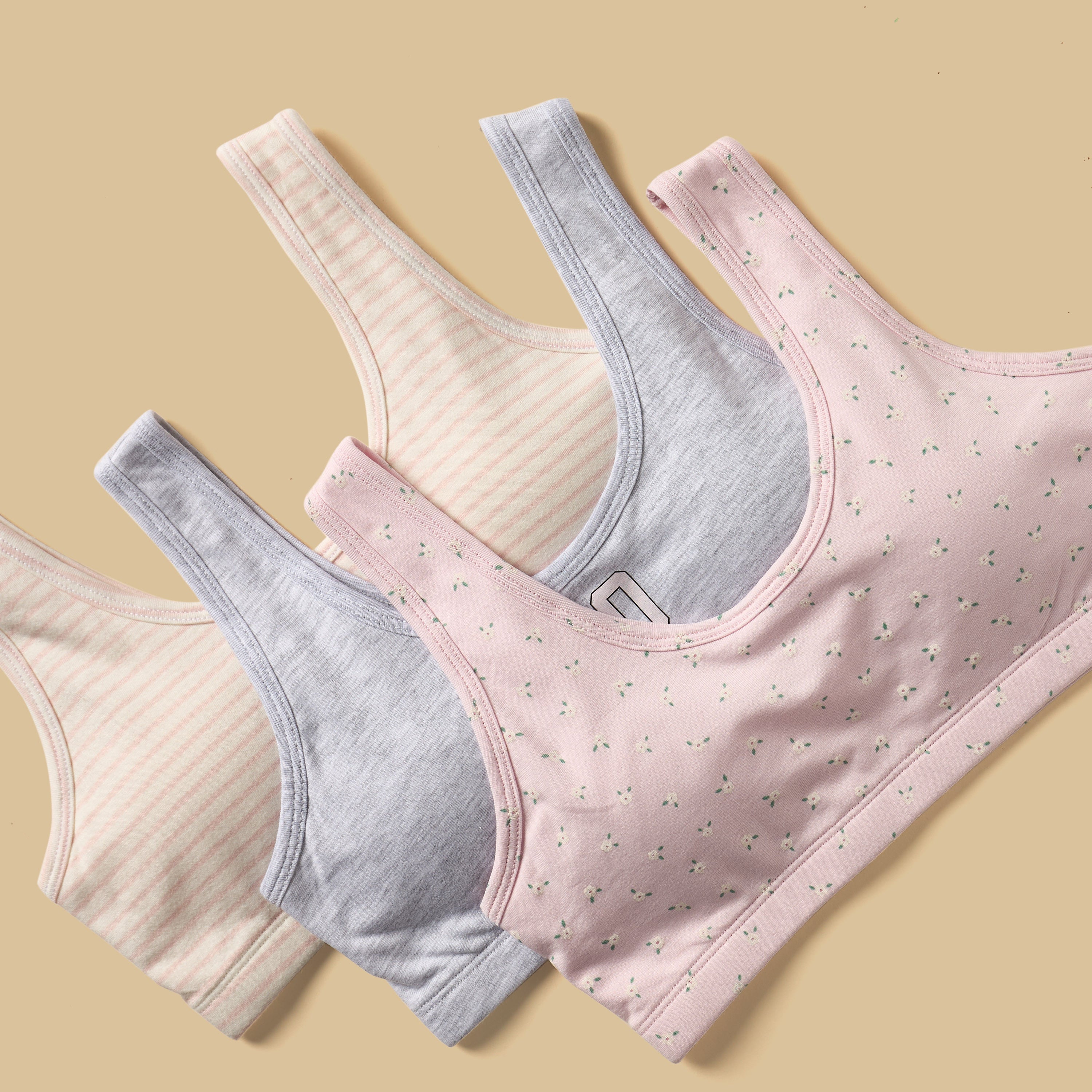 Pack of 3 - Assorted Padded Trainer Bra