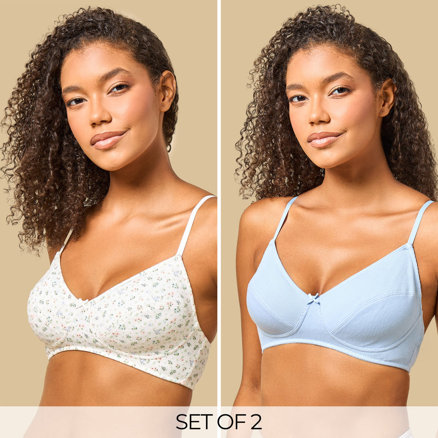 Pack of 2 - Assorted Non-Padded Bra