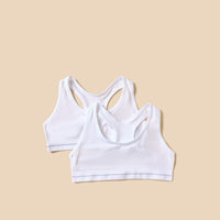 Pack of 2 - Racerback Seamless Sports Bra with Elasticised Band