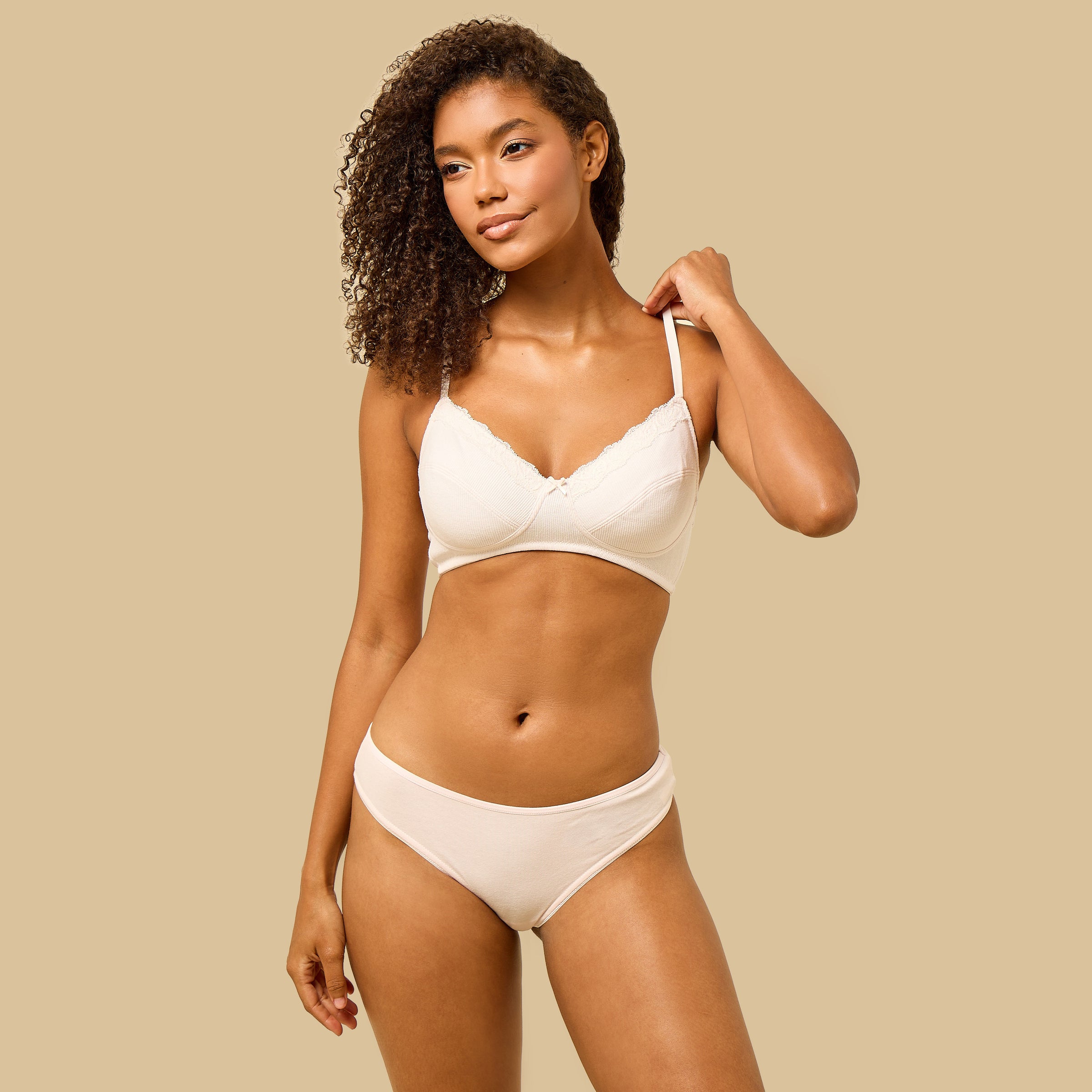 Pack of 2 - Ribbed Non-Padded Bra