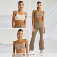 Pack of 2 - Ribbed Seamless Sports Bra