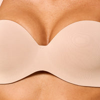 Padded Wired Balconette Strapless Bra