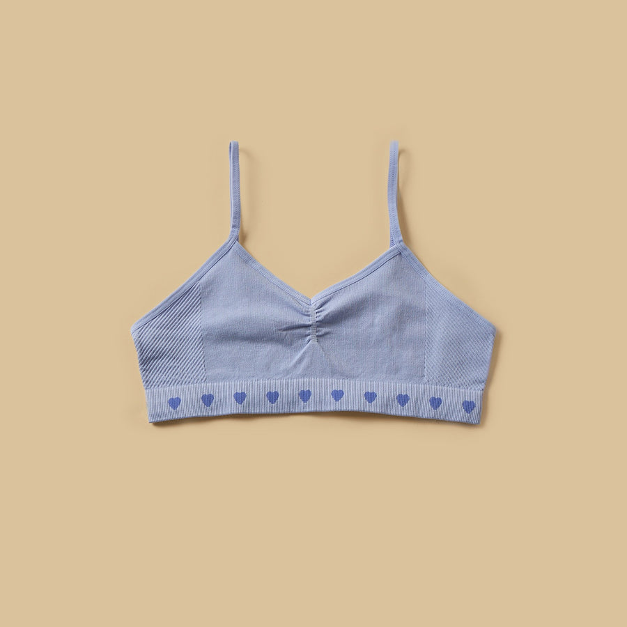 Pack of 2 - Heart Print Non-Padded Seamless Trainer Bra
